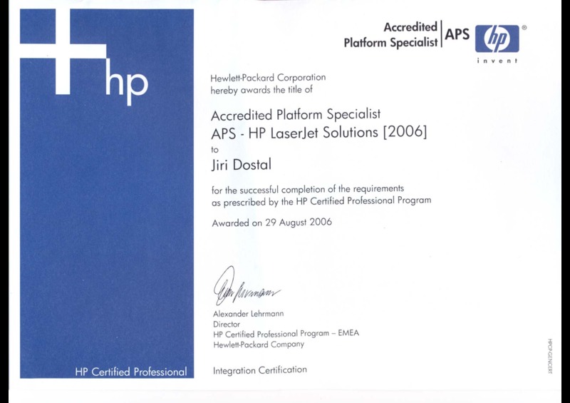 APS - HP LaserJet Solutions (2006)